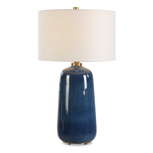 Brae Glaze Table Lamp - Blue by Uttermost - View 1