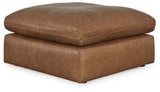 Ashley Caramel Emilia Oversized Accent Ottoman - Leather - 3090108 - Home Elegance USA - 1