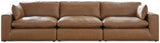 Ashley Caramel Emilia 30901S2 3 - Piece Sectional Sofa - Leather - 30901S2 - Home Elegance USA - 1