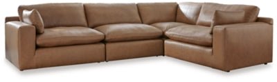 Caramel Emilia 4 - Piece Sectional Leather 30901S3 - Ashley | Home Elegance USA