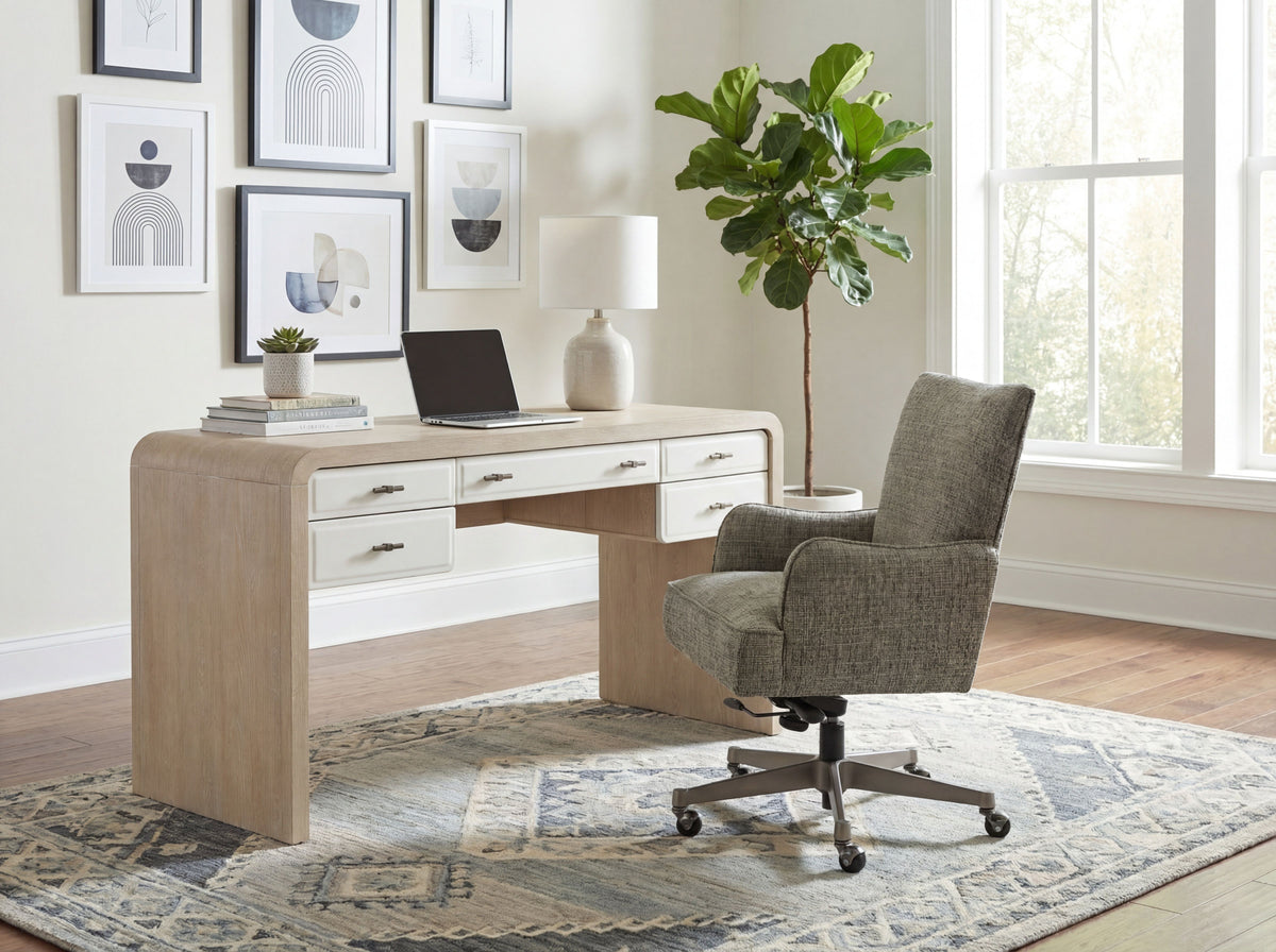 Quinn Executive Swivel Tilt Chair - Gray by Hooker Furniture - View 2