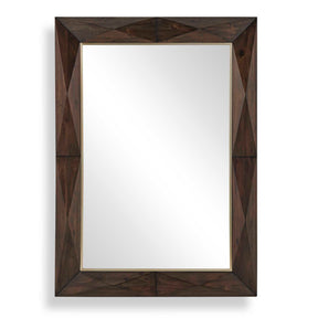Diamond In The Rough Wood Mirror Gold / Woodtone - Dark Brown by Uttermost - View 1
