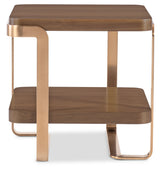 Eleana End Table Medium Wood / Gold - Dark Brown / Gold by Hooker Furniture - View 3
