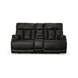 Clive Power Reclining Loveseat With Console, Power Headrests & Lumbar - Peppercorn | Flexsteel
