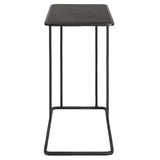Cavern Stone & Iron Accent Table - Black by Uttermost - View 6