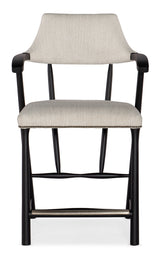 Linville Falls Stack Rock Counter Stool - Beige / Black by Hooker Furniture - View 4