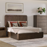 Athens Queen Panel Bed - Dark Brown | Flexsteel