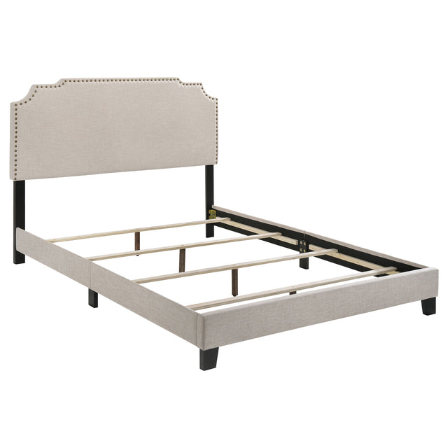 Full Bed - Tamarac Upholstered Full Panel Bed Beige