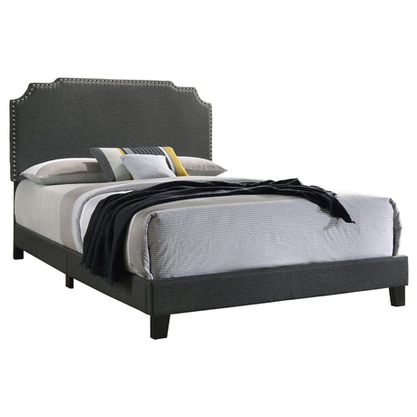 Full Bed - Tamarac Upholstered Full Panel Bed Grey