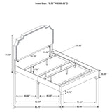 Eastern King Bed - Tamarac Upholstered Eastern King Panel Bed Grey