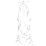 Cheval Mirror - Foyet Oval Cheval Mirror Merlot