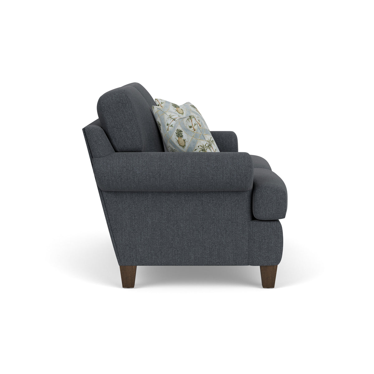 Moxy Fabric Loveseat, T-Shaped Seat Cushion, Curved Sock Arms | Flexsteel