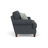 Moxy Fabric Loveseat, T-Shaped Seat Cushion, Curved Sock Arms | Flexsteel