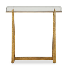 Midas Thick Crystal Accent Table - Gold by Uttermost - View 1
