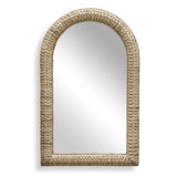 Twisted Seagrass Arch Mirror Woodtone - Light Brown by Uttermost - View 1