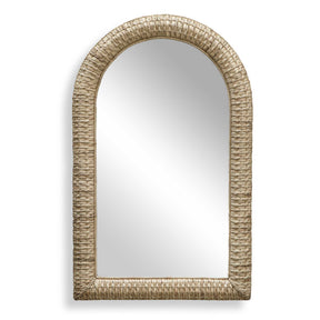 Twisted Seagrass Arch Mirror Woodtone - Light Brown by Uttermost - View 1
