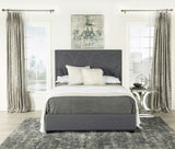 Eastern King Bed - Bowfield Upholstered Eastern King Panel Bed Charcoal