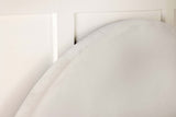 Queen / Full Headboard - June Upholstered Arched Queen / Full Headboard Ivory