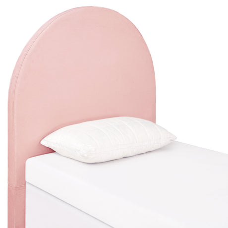 Twin Headboard - June Upholstered Arched Twin Headboard Blush