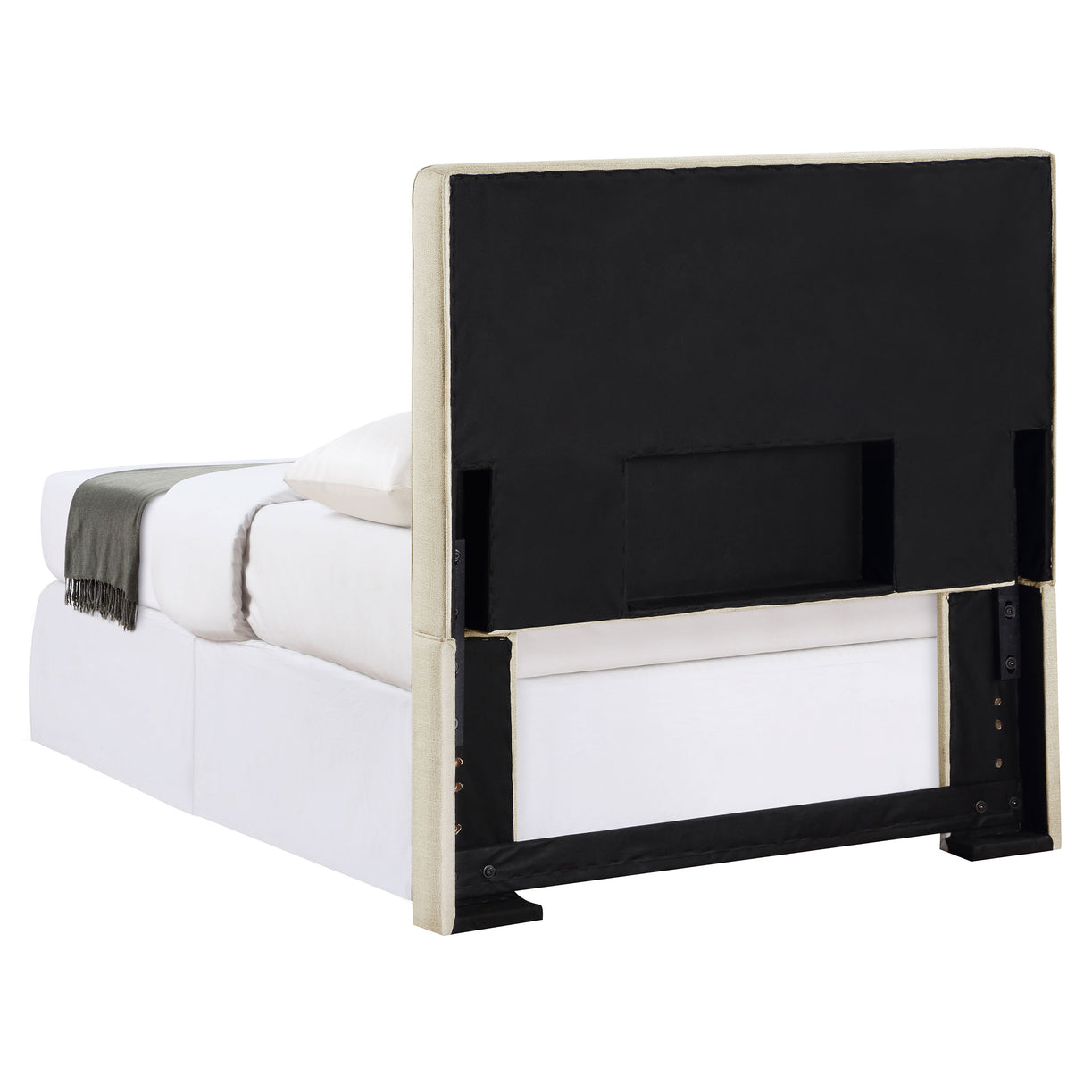 Twin Headboard - Kosmo Rectangular Upholstered Headboard Sand