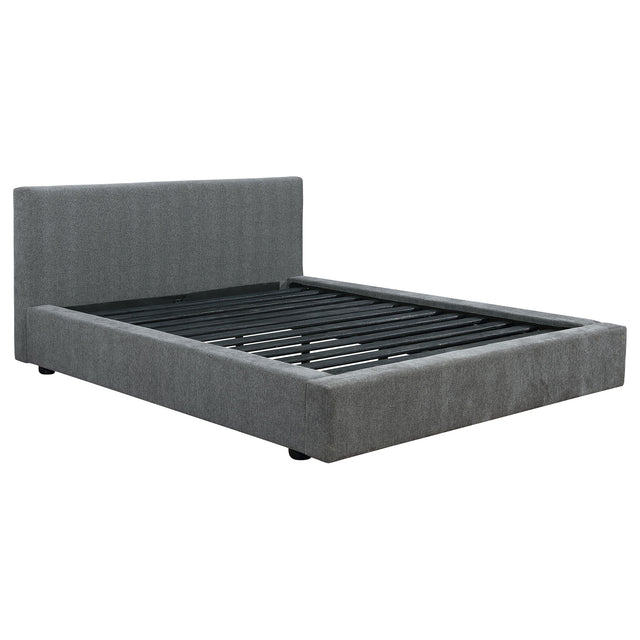 Eastern King Bed - Gregory Upholstered Eastern King Panel Bed Graphite