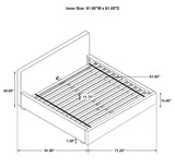 Queen Bed - Gregory Upholstered Queen Panel Bed Graphite