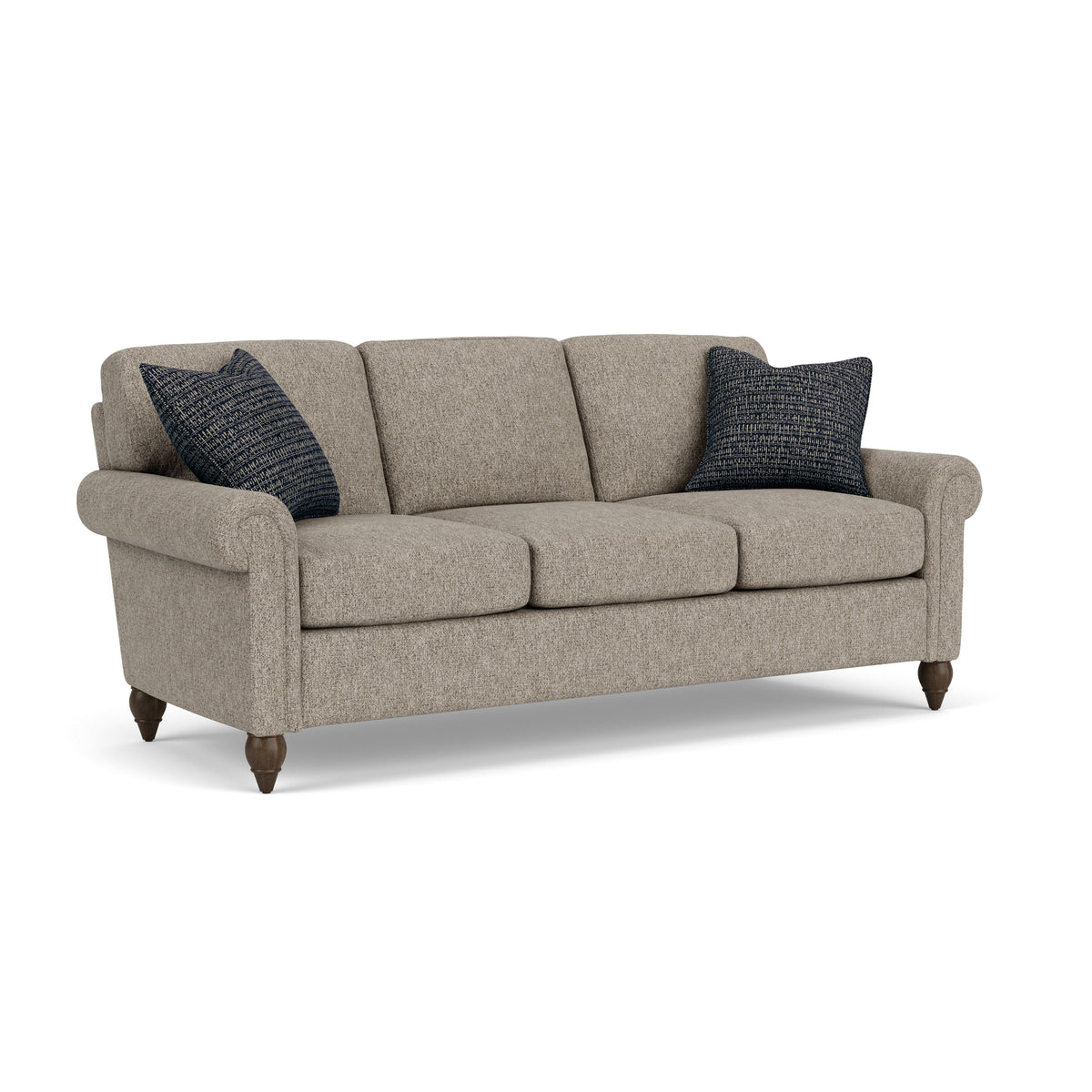 Moxy Fabric Sofa With Rolled Arms | Flexsteel