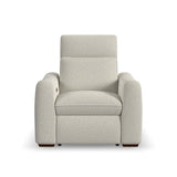 Ava Power Recliner With Power Headrest & Lumbar - Light Gray | Flexsteel