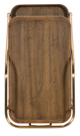 Commerce And Market Walnut Wine And Bar Cart Light Caramel - Dark Brown by Hooker Furniture - View 11