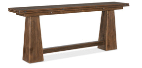 Driftwood Flip-Top Console Table Medium Wood - Dark Brown by Hooker Furniture - View 1
