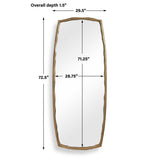 Adair Tall Mirror - Gold by Uttermost - View 6