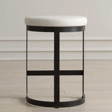 Ivanna Counter Stool - White / Black by Uttermost - View 3