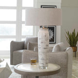 Lenta Table Lamp - White / Silver by Uttermost - View 2