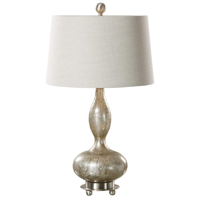 Vercana Table Lamp (Set of 2) - Silver / White by Uttermost - View 1