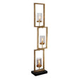 Cielo Staggered Rectangles Floor Lamp - Gold / Black by Uttermost - View 1