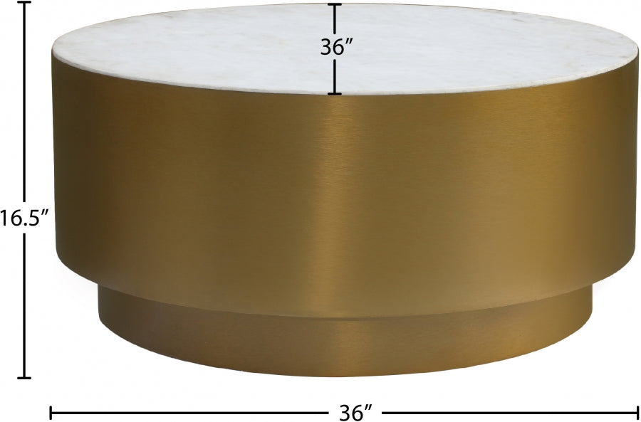 Presley 3 Piece Occasional Table Set In Gold - 209-3Set | Meridian - sold by Home Elegance USA