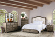 Belgrade - 5 Piece Queen Bedroom Set With 2Ns - Rustic Natural Tone / Ivory