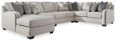 Ashley Chalk Dellara 32101S7 5 - Piece Sectional with Chaise - Chenille - 32101S7 - Home Elegance USA - 1