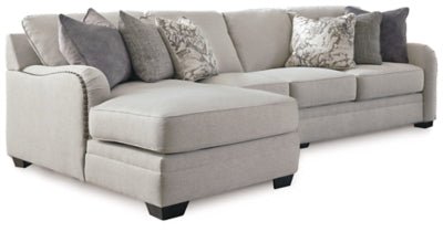 Ashley Chalk Dellara 32101S3 3 - Piece Sectional with Chaise - Chenille | Home Elegance USA