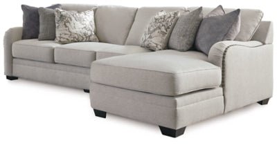 Ashley Chalk Dellara 32101S4 3 - Piece Sectional with Chaise - Chenille - 32101S4 - Home Elegance USA - 1