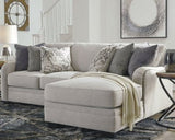 Ashley Chalk Dellara 32101S2 2 - Piece Sectional with Chaise - Chenille | Home Elegance USA