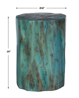 Habitat Accent Stool - Blue by Uttermost - View 8