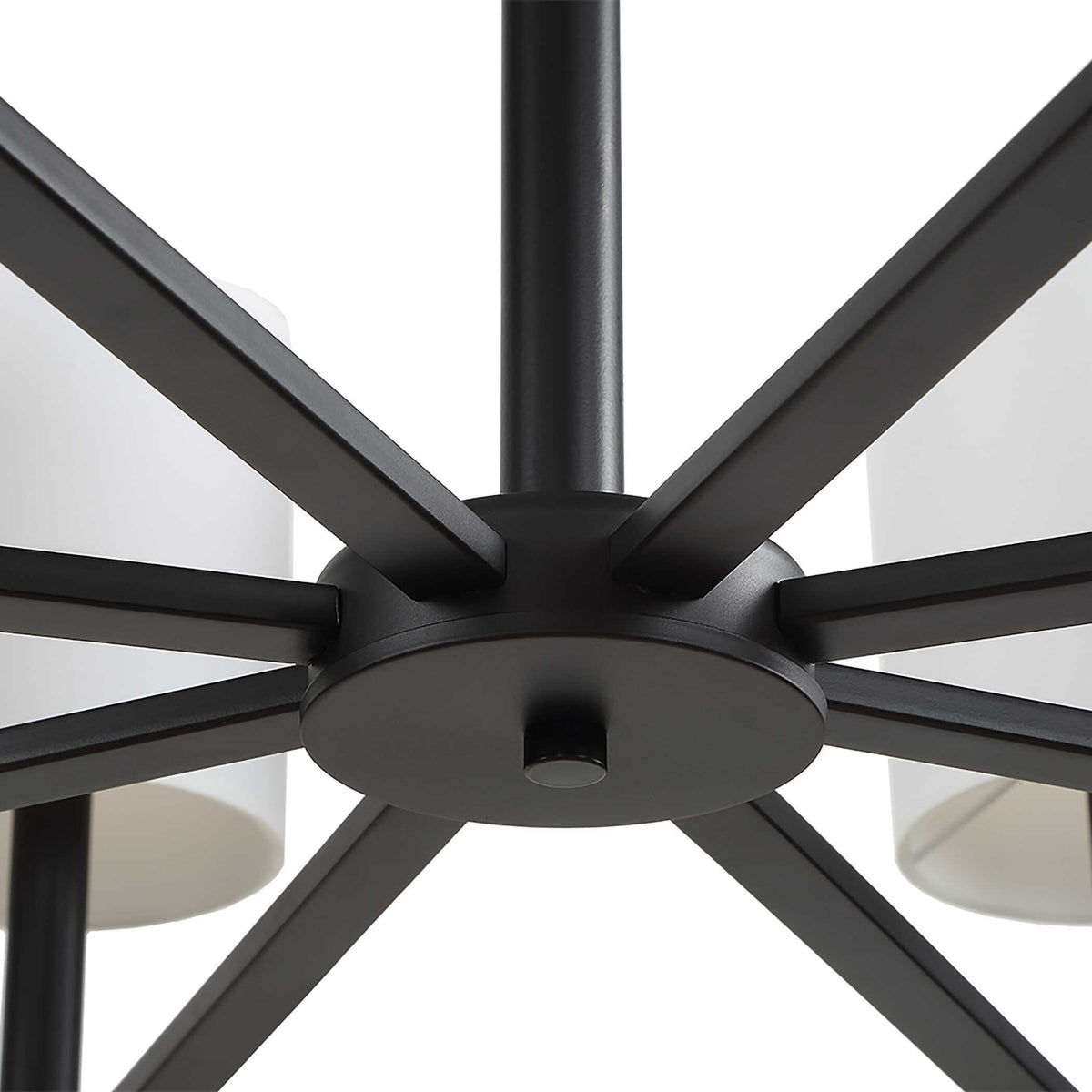 Faiyam 8 Light Rattan Chandelier - Black by Uttermost - View 6