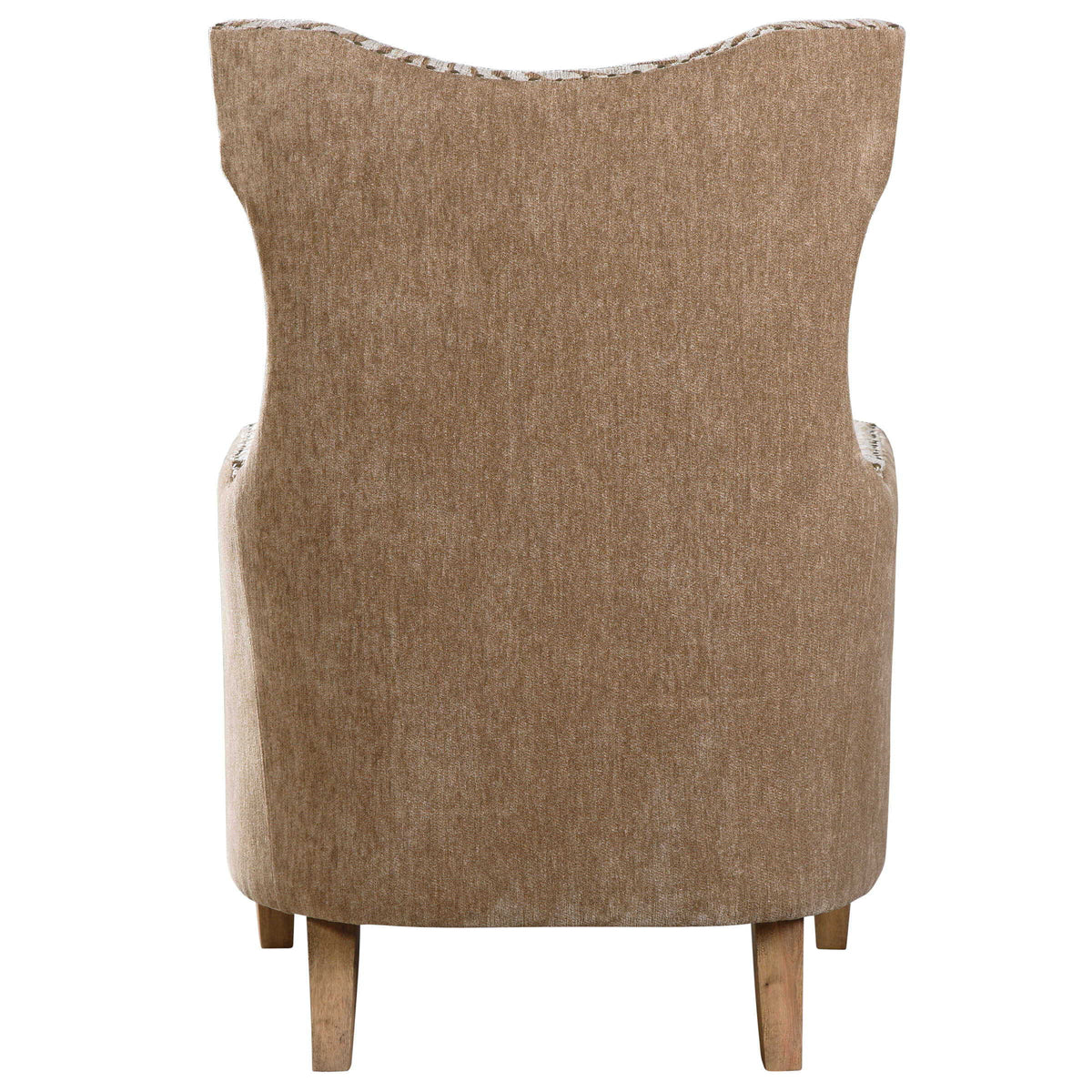 Kiango Animal Pattern Armchair - Light Brown / White by Uttermost - View 4