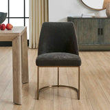 Hanni Upholstered Dining Chair - Dark Gray by Uttermost - View 3