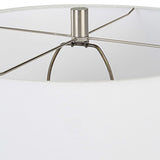 Mountainscape Table Lamp - Silver / White by Uttermost - View 7