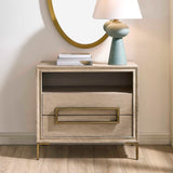 Alessia Modern Side Table Light Oak - Light Brown by Uttermost - View 2