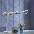 Prague Horizontal Chandelier // Gold and Chrome  | Finesse - sold by Home Elegance USA