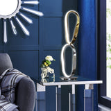 Prague Chrome & Gold Table Lamp // Natural White LED Strip & Touch Dimmer  | Finesse -  Home Elegance USA