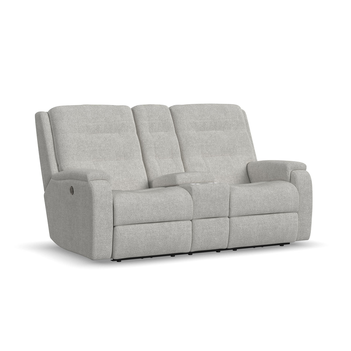 Arlo Transitional Fabric Power Reclining Loveseat With Console | Flexsteel